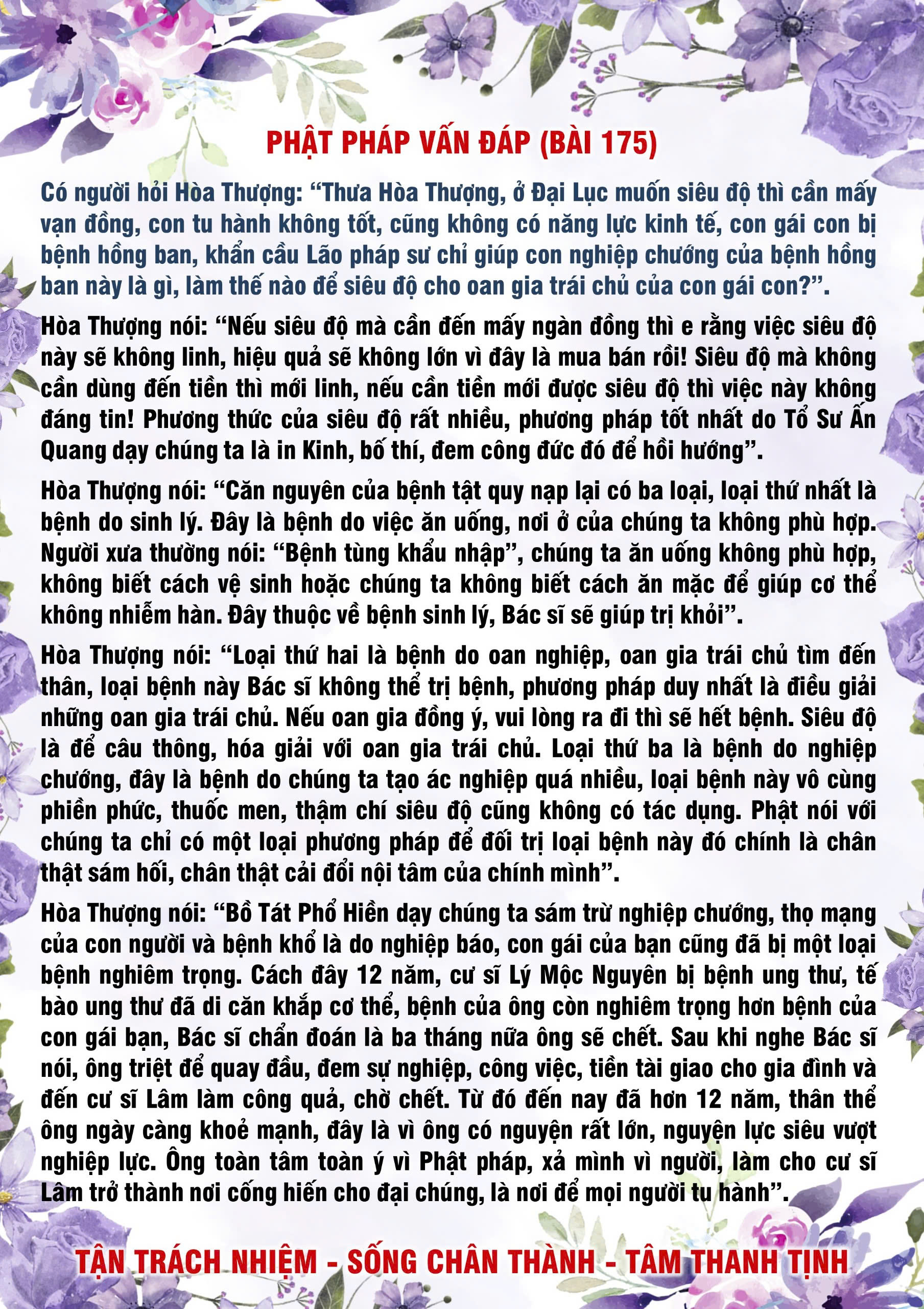 175 · Phật Pháp Vấn Đáp - 175